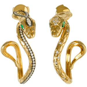 Snakes couple earrings