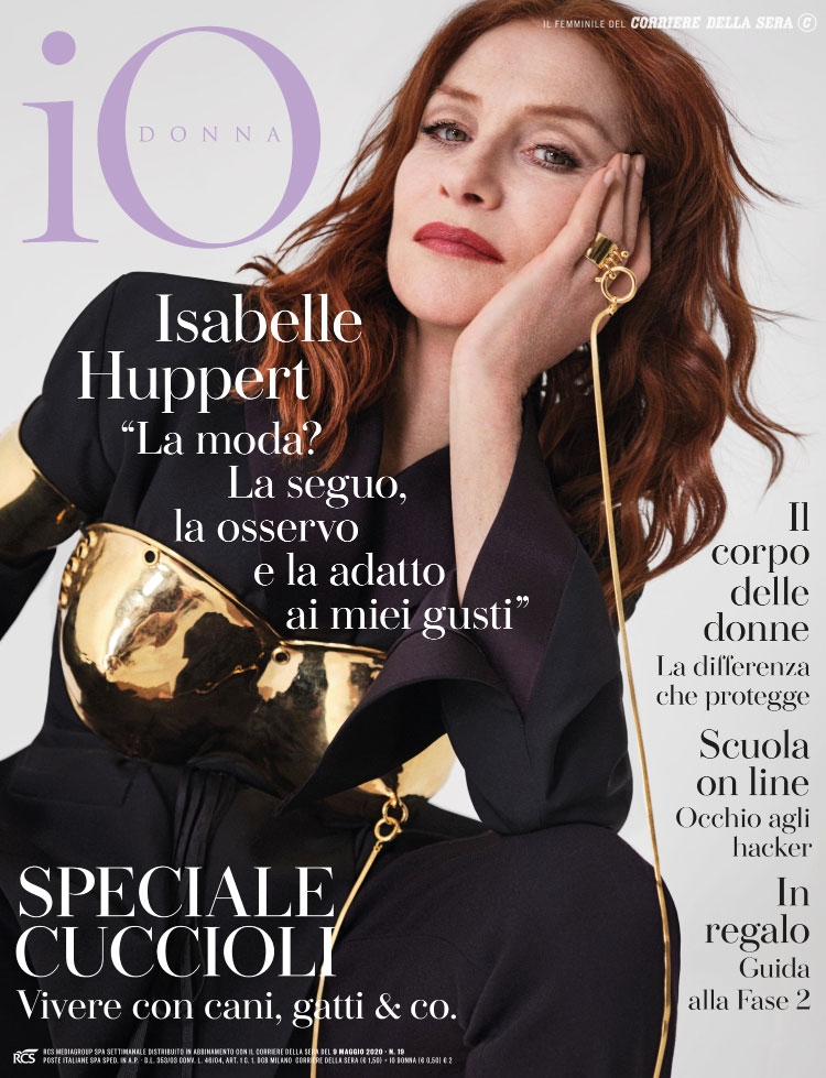 Cover of the magazine "Io Donna" of May 9, 2020