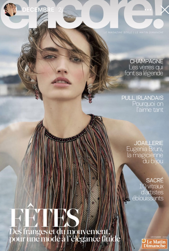 Couverture du magazine "Encore" de décembre 2020 (Le Magazine Style | Le Matin Dimanche)