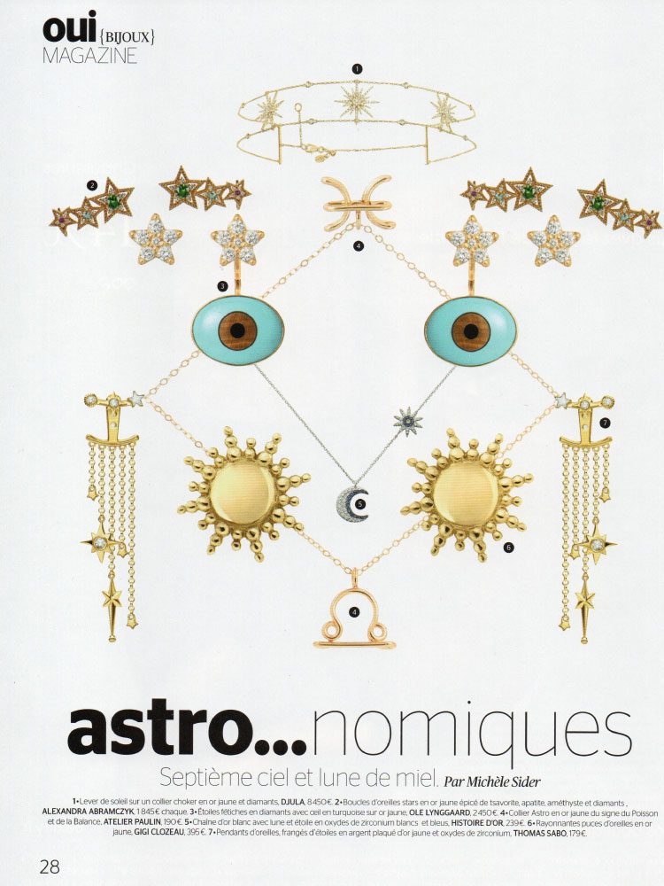 Page "Astro... nomiques" du Oui Magazine n°104