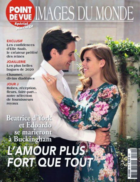 Cover of the magazine Point de vue Images du monde Wedding Special of February 2020