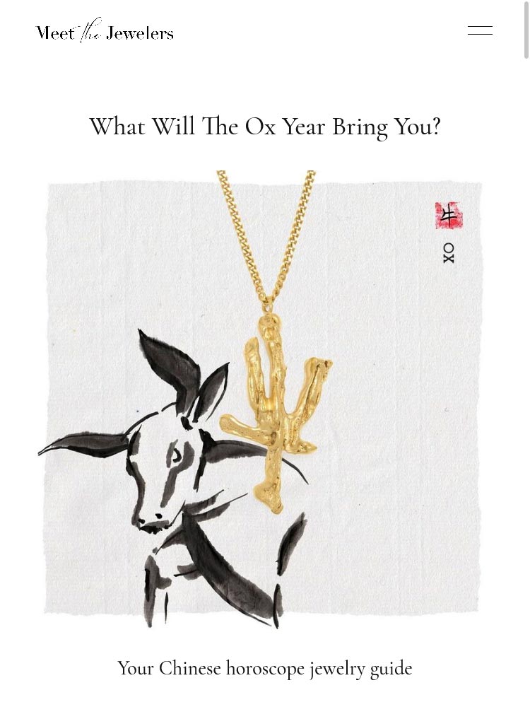 Couverture de la publication "Qu’est-ce que l’année du buffle vous apportera ?" du site "Rencontre avec les bijoutiers"