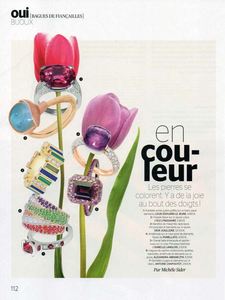 Page 112 of #106 Oui Magazine: Aura ring by Alexandra Abramczyk