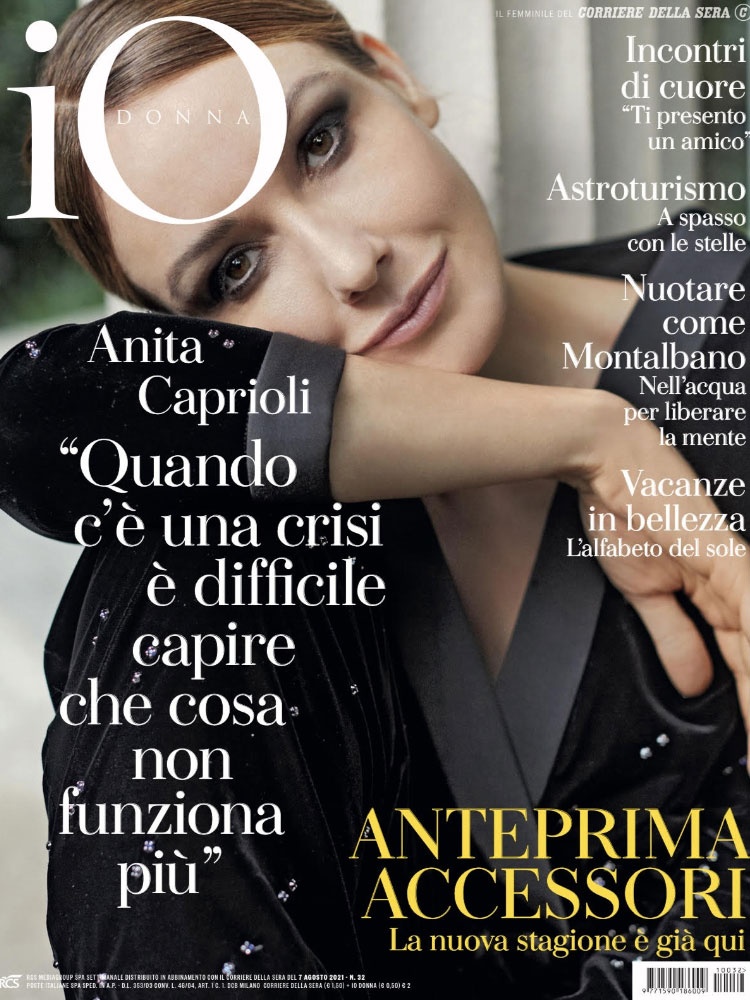 Cover of Io Donna magazine #32 of August 2021