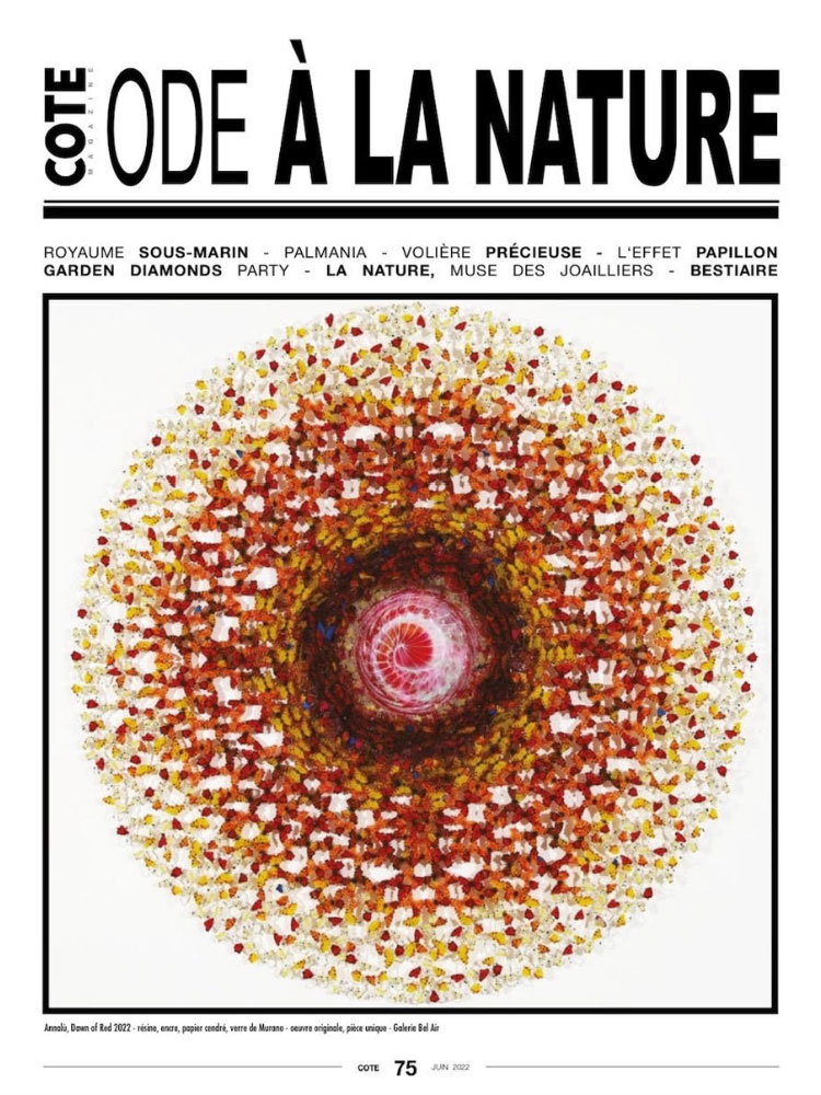 Cote Magazine, Juin 2022 : "Ode à la nature" : royaume sous-marin, Palmania, Volière préciseusen l'Effet papillon, ...